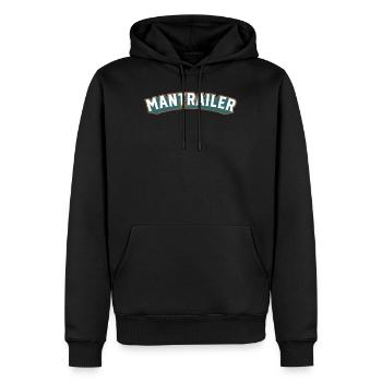 Chien de Mantrailing Mantrailer Rescue Dog - Sweat à capuche Premium bio Homme - noir - Devant - Nico (187cm)