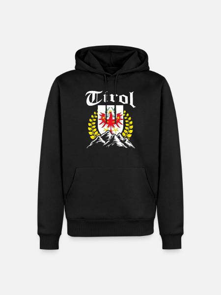 Wandern Tirol Südtirol Geschenk - Männer Premium Bio Hoodie - Schwarz