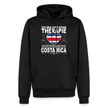 Ich muss nach Costa Rica Urlaub Karibik Geschenk - Männer Premium Bio Hoodie - Schwarz - Vorne - Nico (187cm)