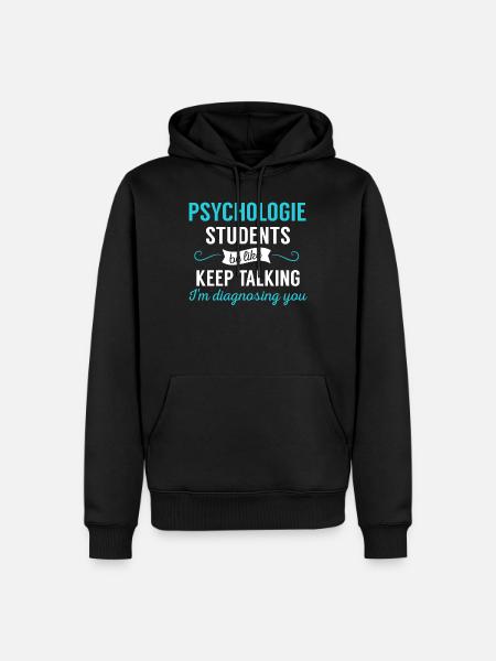 Psychology saying psychology student - Men’s Premium Organic Hoodie - black