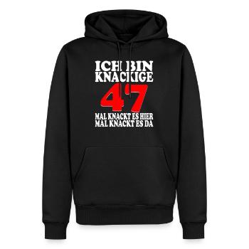 47 Jahre 47 Geburtstag Birthday Geschenk - Männer Premium Bio Hoodie - Schwarz - Vorne - Nico (187cm)