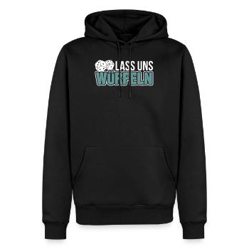 Würfel Brettspiel Brettspiele Nerd Geek Geschenk - Männer Premium Bio Hoodie - Schwarz - Vorne - Nico (187cm)