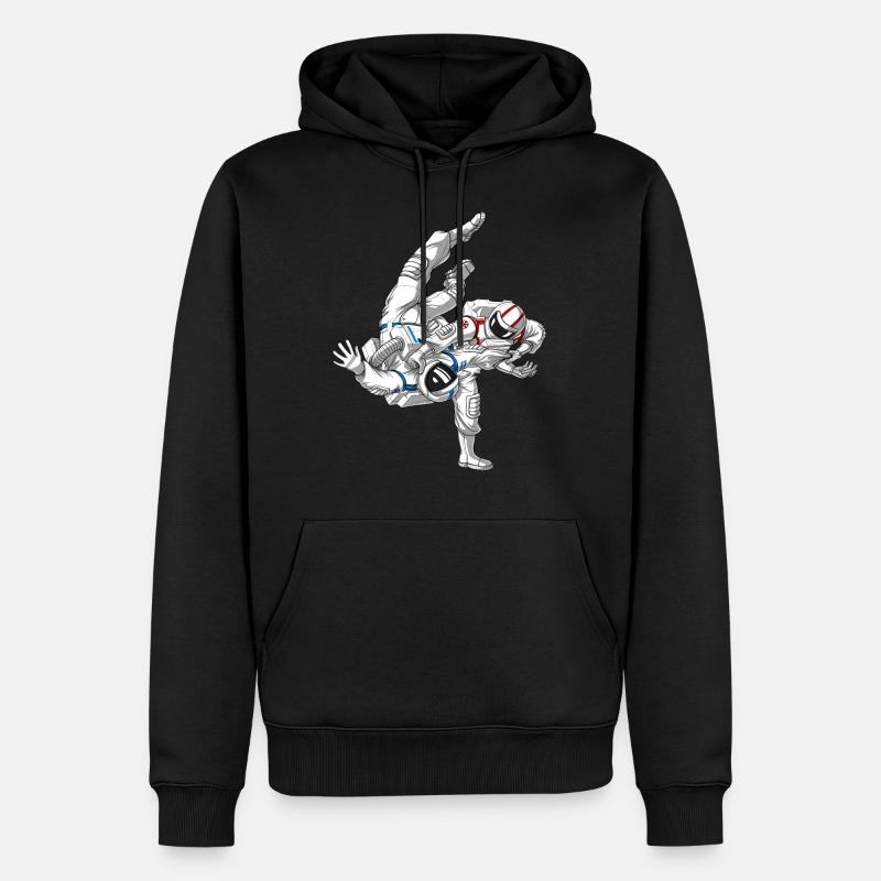 Astronaute de Jiu Jitsu - Sweat à capuche Premium bio Homme - noir