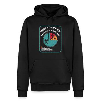 How To Get An Engineers Attention - Männer Premium Bio Hoodie - Schwarz - Vorne - Nico (187cm)
