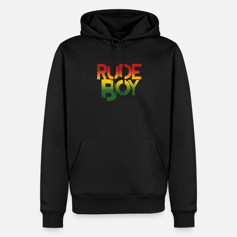 Rasta - Sweat à capuche Premium bio Homme - noir