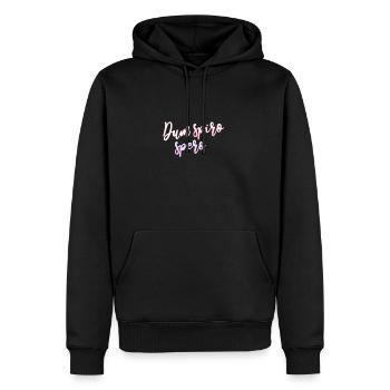 Latein Zitat - Männer Premium Bio Hoodie - Schwarz - Vorne - Nico (187cm)