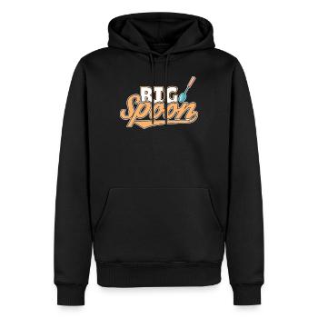 Big Spoon Little Spoon Matching Couple Schlaf - Männer Premium Bio Hoodie - Schwarz - Vorne - Nico (187cm)