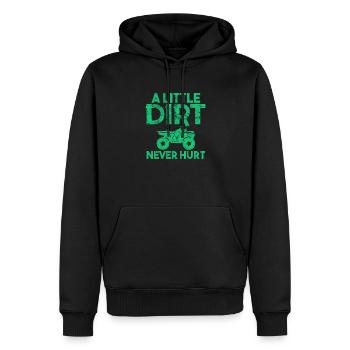 VTT quad - Sweat à capuche Premium bio Homme - noir - Devant - Nico (187cm)