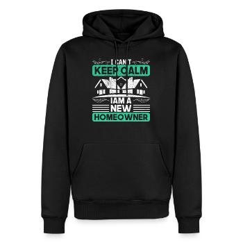 Häuslebauer Bauherren Bauherr Geschenk - Männer Premium Bio Hoodie - Schwarz - Vorne - Nico (187cm)