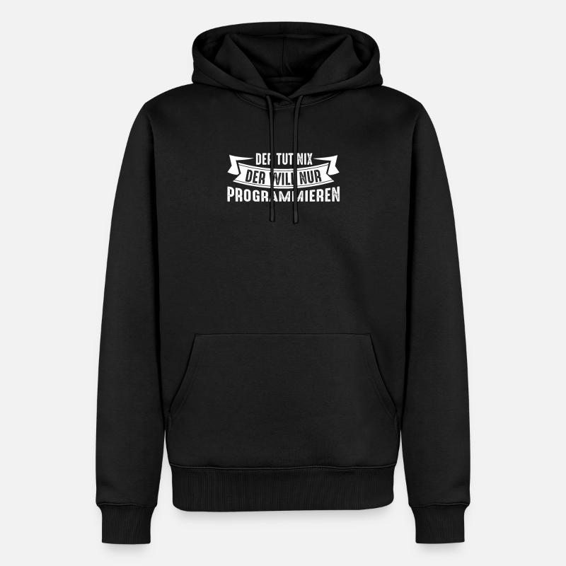 Programmierer Programmieren - Männer Premium Bio Hoodie - Schwarz
