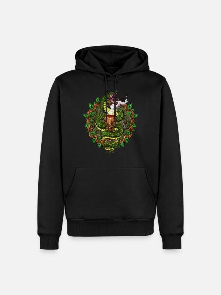 Ayahuasca Snake Trip - Men’s Premium Organic Hoodie - black