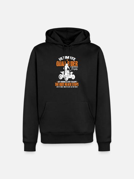 Quad - Men’s Premium Organic Hoodie - black