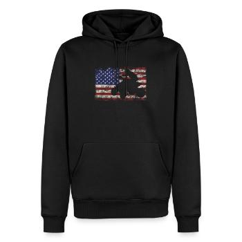 Quad ATV Motorsport USA Amérique Quad riders - Sweat à capuche Premium bio Homme - noir - Devant - Nico (187cm)