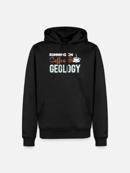 Geologist surveyor geology gift - Men’s Premium Organic Hoodie - black