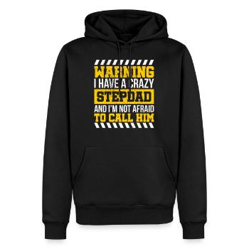 Cadeau de fête des pères - Sweat à capuche Premium bio Homme - noir - Devant - Nico (187cm)