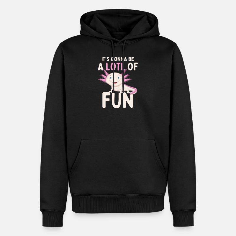 Axolotl - Sweat à capuche Premium bio Homme - noir