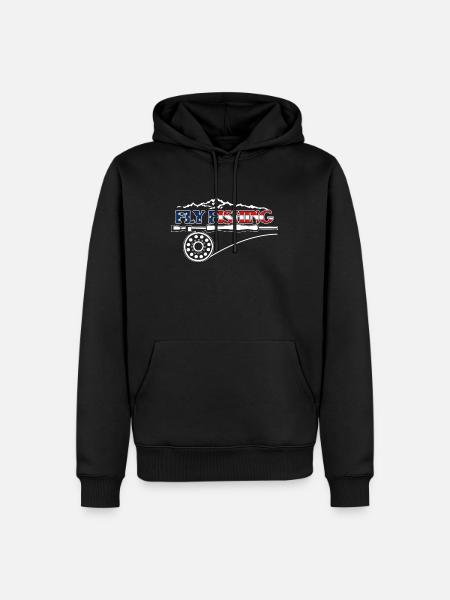 Fliegen Fischen Fly Fishing in Amerika für - Männer Premium Bio Hoodie - Schwarz