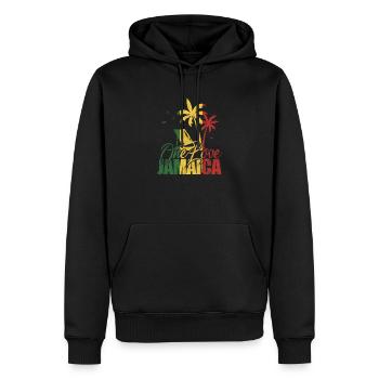 Jamaïque - Sweat à capuche Premium bio Homme - noir - Devant - Nico (187cm)