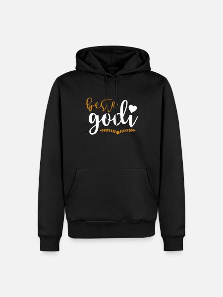Beste Godi Firmgodi Taufgodi Geschenkidee - Männer Premium Bio Hoodie - Schwarz