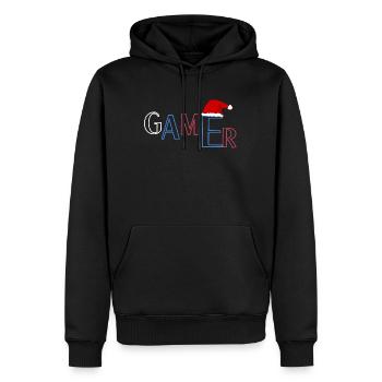 Weihnachts Gamer - Männer Premium Bio Hoodie - Schwarz - Vorne - Nico (187cm)