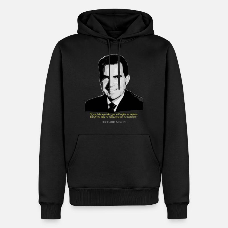Richard Nixon Citation - Sweat à capuche Premium bio Homme - noir