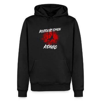 Blutgrätschen-König Verteidiger Defensiv Grätsche - Männer Premium Bio Hoodie - Schwarz - Vorne - Nico (187cm)