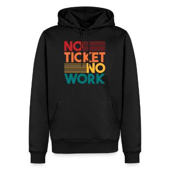 Systemadministrator Support Technischer Support - Männer Premium Bio Hoodie - Schwarz - Vorne - Nico (187cm)