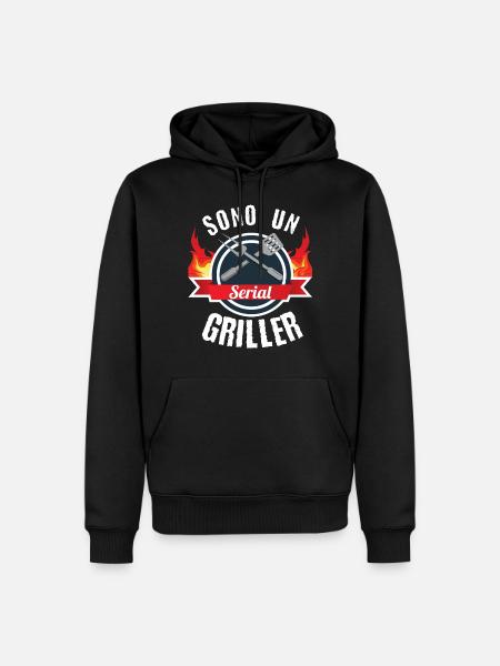 Sono e Serial Griller - Männer Premium Bio Hoodie - Schwarz