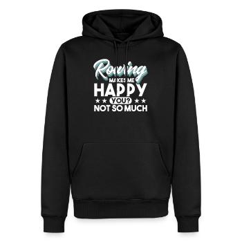 Ruderer Rudersport Rudern Geschenk - Männer Premium Bio Hoodie - Schwarz - Vorne - Nico (187cm)