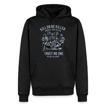 Kill Or Be Killed - Men’s Premium Organic Hoodie - black - Front - Nico (187cm)