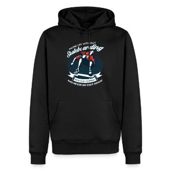 Skateboarder Skaten Skateboard - Männer Premium Bio Hoodie - Schwarz - Vorne - Nico (187cm)