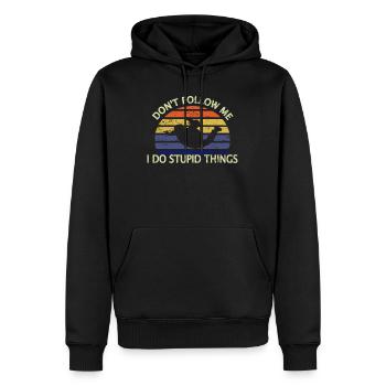 Skydiving Gift Skydiver Skydiving - Men’s Premium Organic Hoodie - black - Front - Nico (187cm)