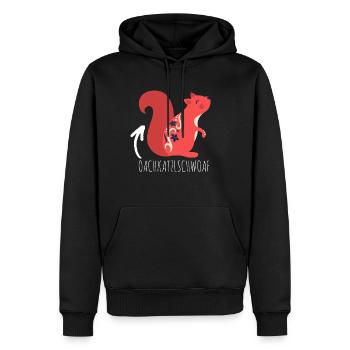 oachkatzlschwoaf - Männer Premium Bio Hoodie - Schwarz - Vorne - Nico (187cm)