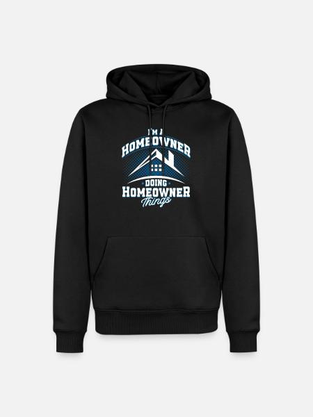 House building construction manager Builder - Men’s Premium Organic Hoodie - black