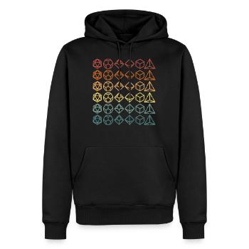 Game Master Dés RPG Dungeons Jeux De Craps - Sweat à capuche Premium bio Homme - noir - Devant - Nico (187cm)