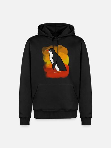 Penguin - Men’s Premium Organic Hoodie - black