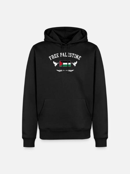Free Palestine Freedom Palestine - Men’s Premium Organic Hoodie - black