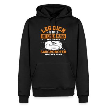 Reinigungskraft Saugroboter Putzkraft Geschenk - Männer Premium Bio Hoodie - Schwarz - Vorne - Nico (187cm)