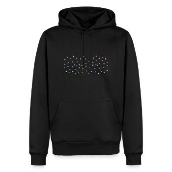 Pan dreiecke - Männer Premium Bio Hoodie - Schwarz - Vorne - Nico (187cm)