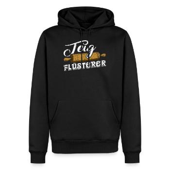 Teig Flüsterer - Männer Premium Bio Hoodie - Schwarz - Vorne - Nico (187cm)