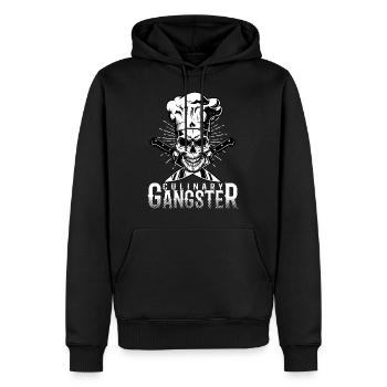 Culinary Gangster Chef cuisinier - Sweat à capuche Premium bio Homme - noir - Devant - Nico (187cm)