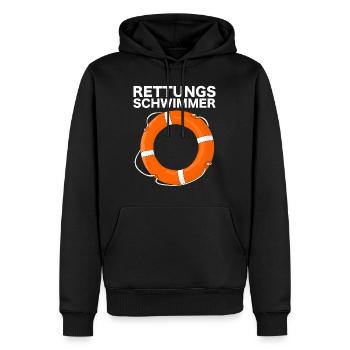 Rettungsschwimmer - Männer Premium Bio Hoodie - Schwarz - Vorne - Nico (187cm)