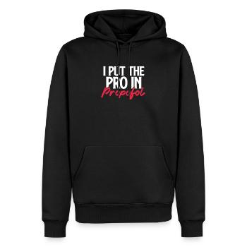 Anesthésie - Sweat à capuche Premium bio Homme - noir - Devant - Nico (187cm)