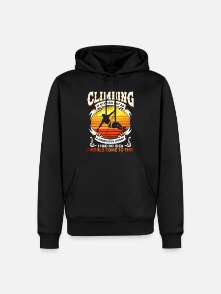 Climbing wall Rock climbing Climbers - Men’s Premium Organic Hoodie - black