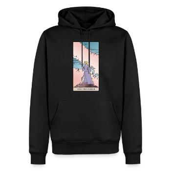 Tarot carte des rêveurs pour rêveur magique - Sweat à capuche Premium bio Homme - noir - Devant - Nico (187cm)