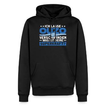 Grieche Ouzo Kos Geschenk - Männer Premium Bio Hoodie - Schwarz - Vorne - Nico (187cm)