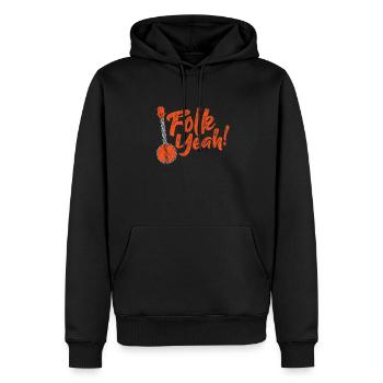 Banjo - Männer Premium Bio Hoodie - Schwarz - Vorne - Nico (187cm)