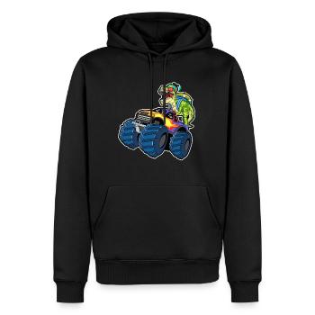 Im Ready To Crush Kindergarten Monster Truck Dino - Männer Premium Bio Hoodie - Schwarz - Vorne - Nico (187cm)