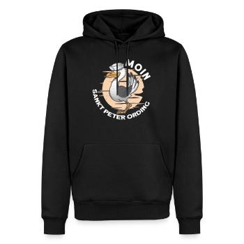 Norddeutschland Nordsee Sankt Peter Ording - Männer Premium Bio Hoodie - Schwarz - Vorne - Nico (187cm)