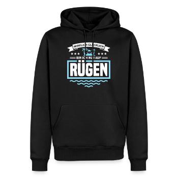 Ostseeinsel Ostsee Rügen Geschenk - Männer Premium Bio Hoodie - Schwarz - Vorne - Nico (187cm)